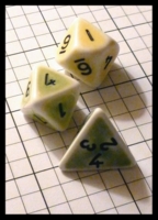 Dice : Dice - Dice Sets - Crystal Caste Porcelian Mix Incomplete - KC Feb 2013